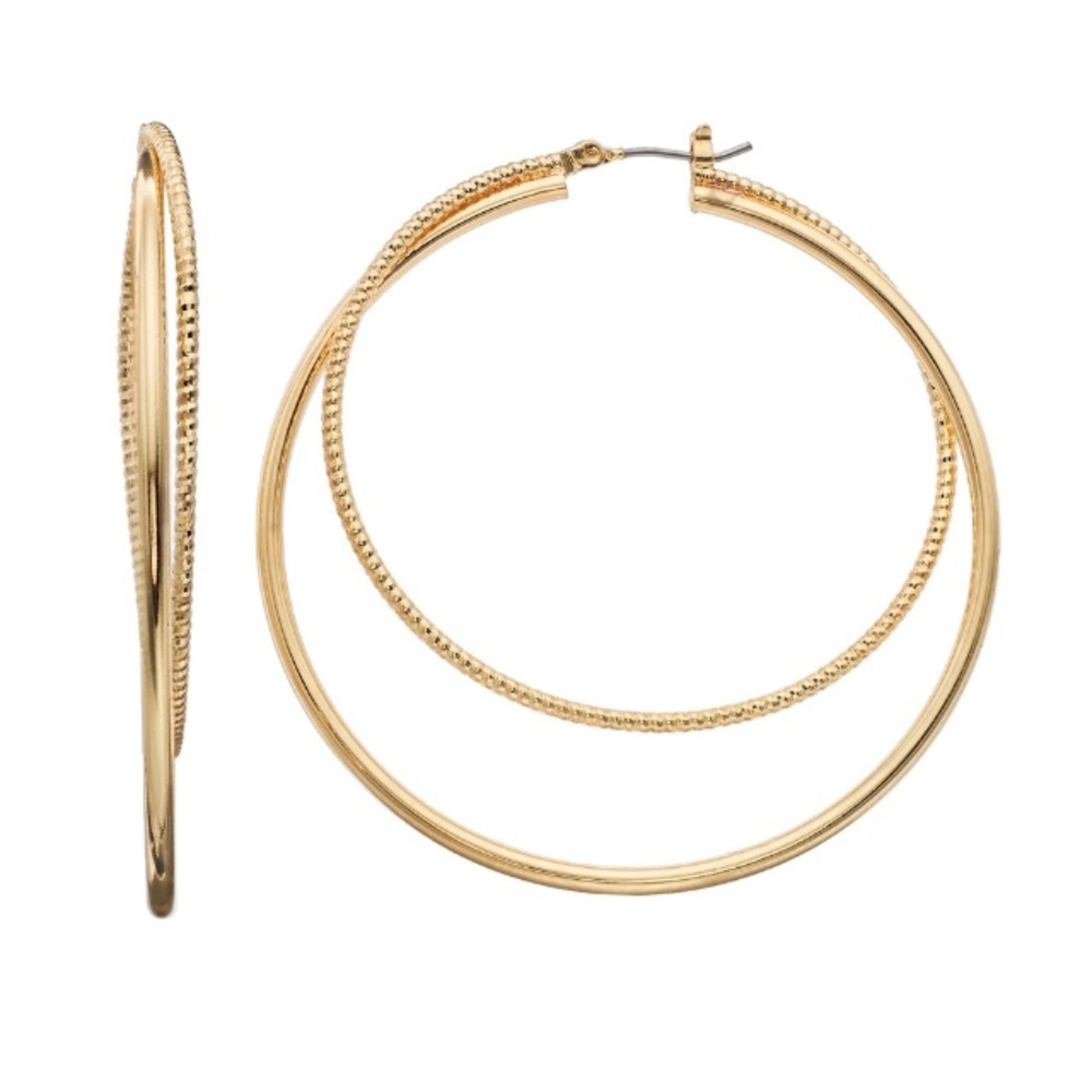 NWT Gold Hoop Earrings
